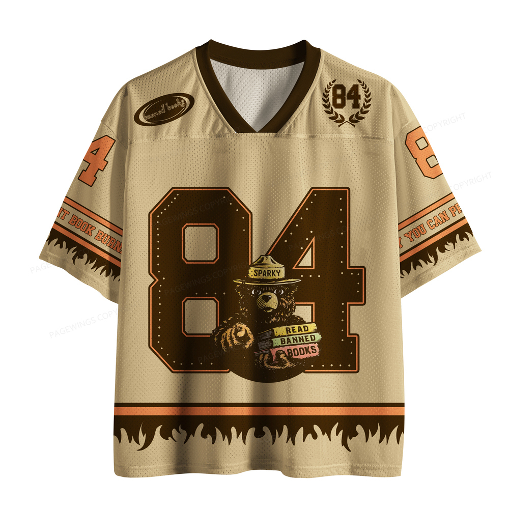 Pagewings Read And Respect Unisex Mesh Jersey