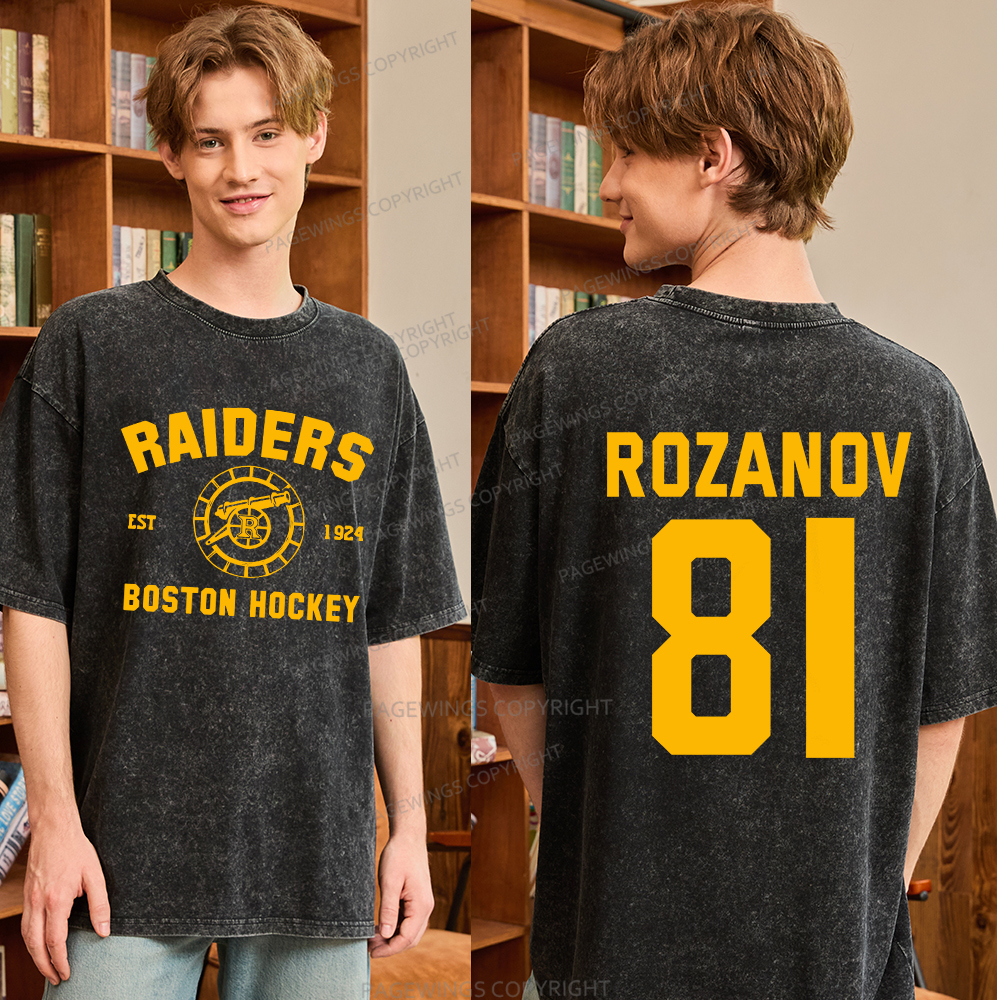 Pagewings Romance Novel Lover Unisex Washed T-shirt