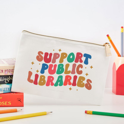 Pagewings Public Library Sweatshirt Pouch