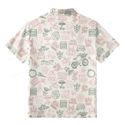 Pagewings Read Books Be Kind Stay Weird Unisex Hawaiian Shirt