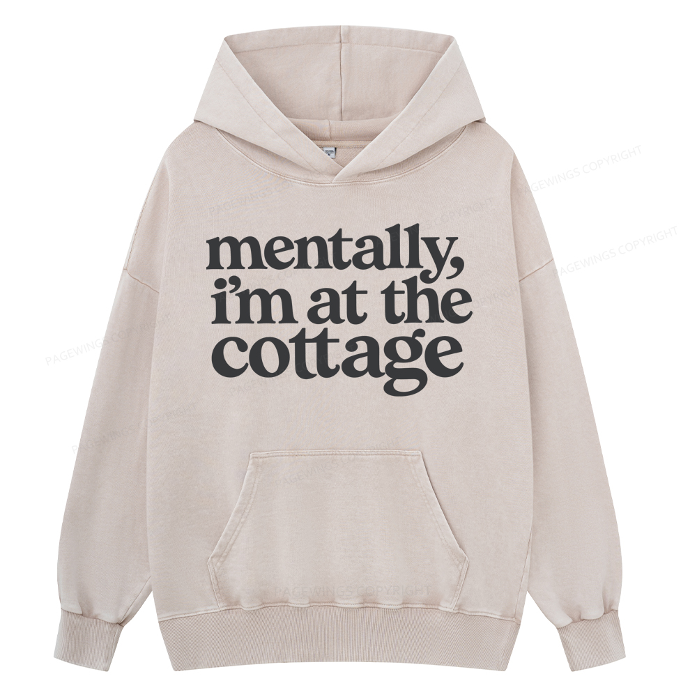 Pagewings At The Cottage Unisex Washed Hoodie