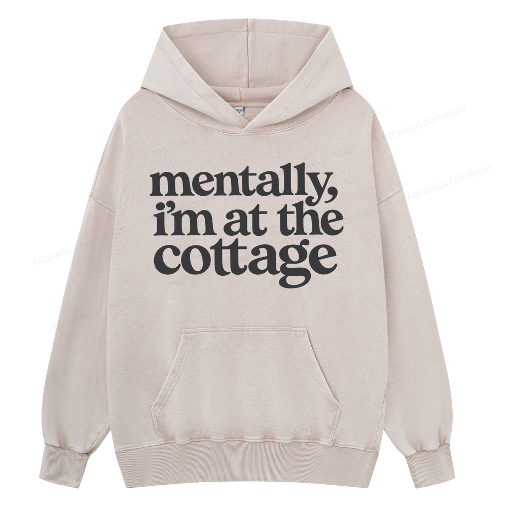 Pagewings At The Cottage Unisex Washed Hoodie