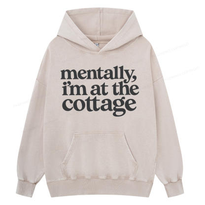 Pagewings At The Cottage Unisex Washed Hoodie
