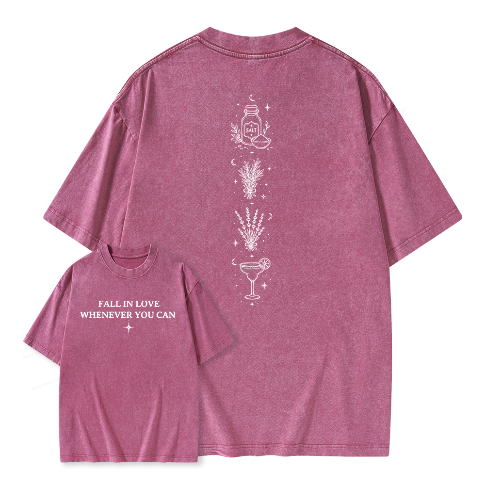Pagewings Retro Halloween Unisex Washed T-shirt