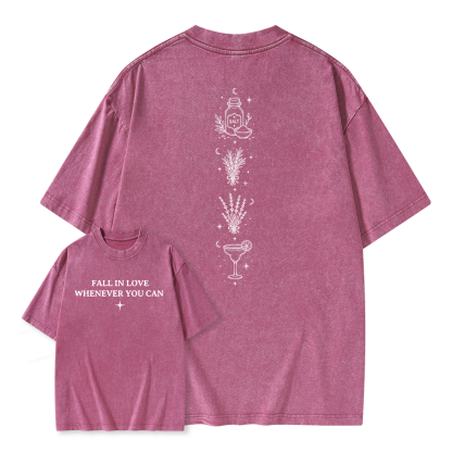 Pagewings Retro Halloween Unisex Washed T-shirt