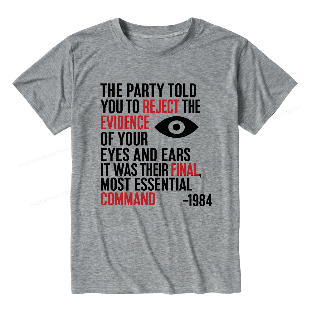 Pagewings Dystopia Quote Unisex Heather T-Shirt