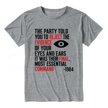 Pagewings Dystopia Quote Unisex Heather T-Shirt