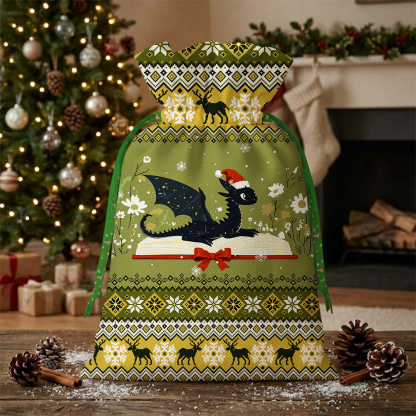 Pagewings Christmas BookDragon Christmas Santa Sack