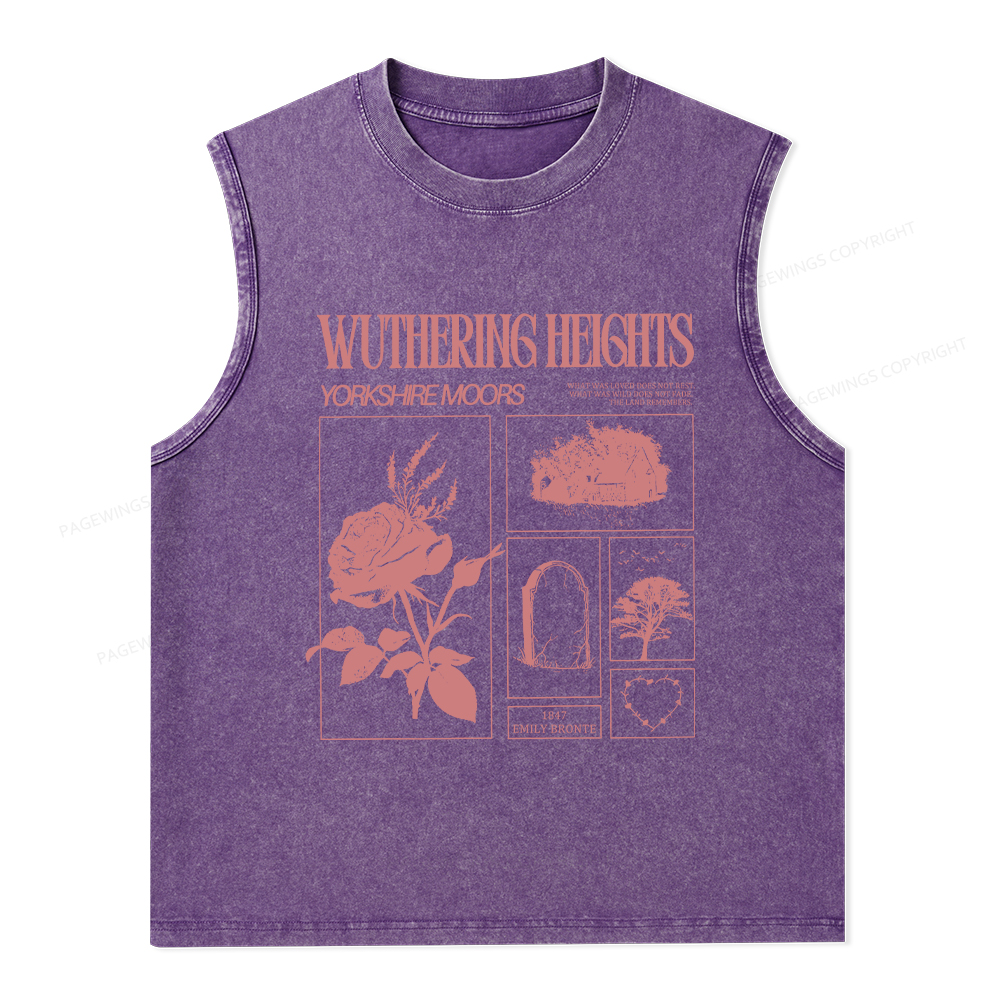 Pagewings Literary Quote Unisex Washed Tank Top
