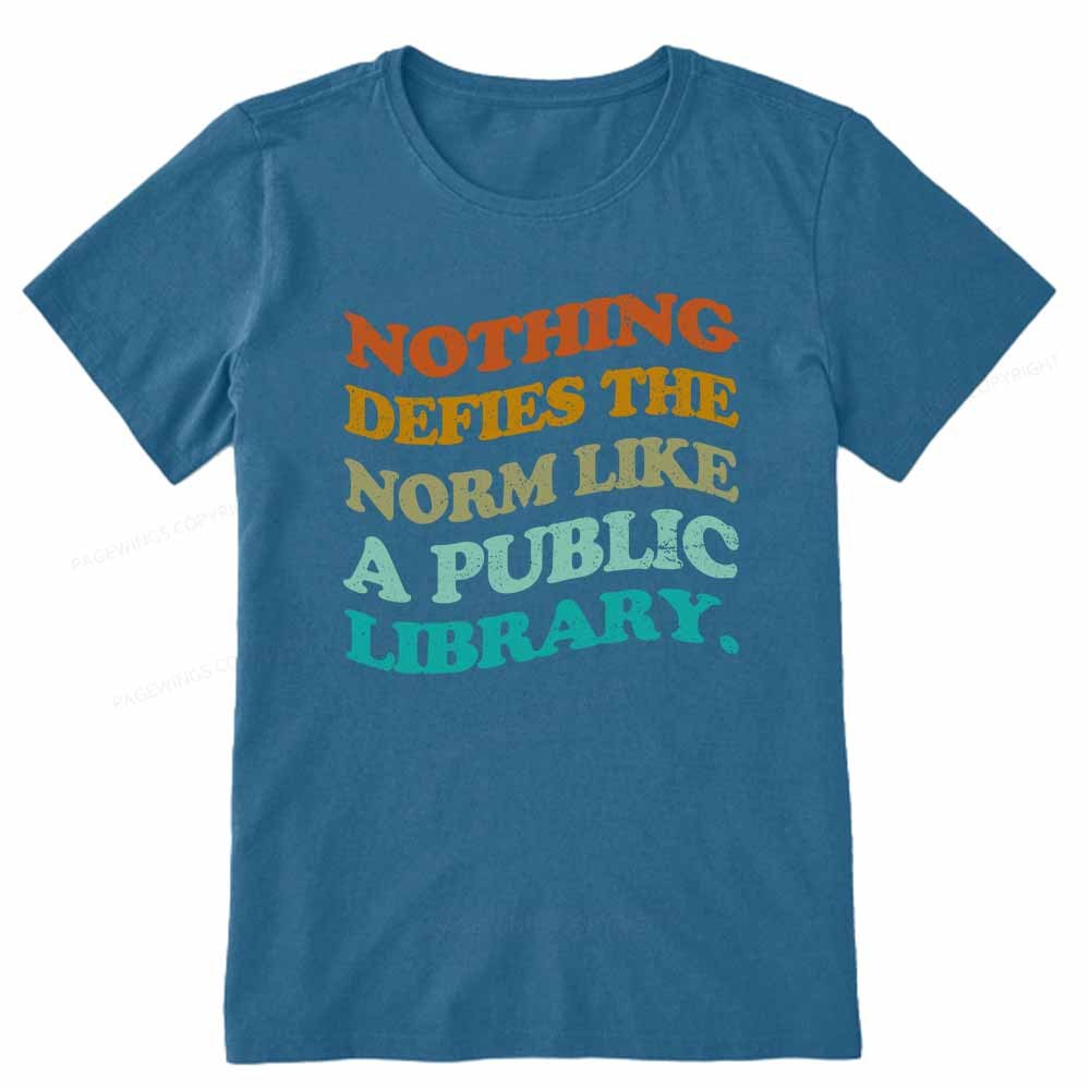 Pagewings Nothing defies the norm like a public library Unisex Classic