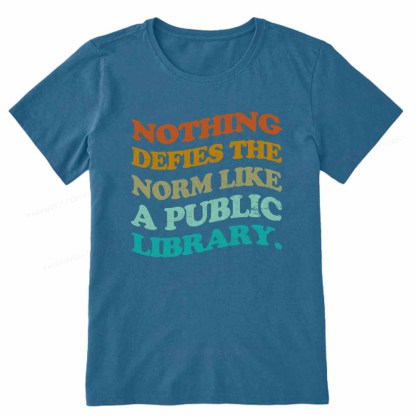 Pagewings Nothing defies the norm like a public library Unisex Classic T-shirt