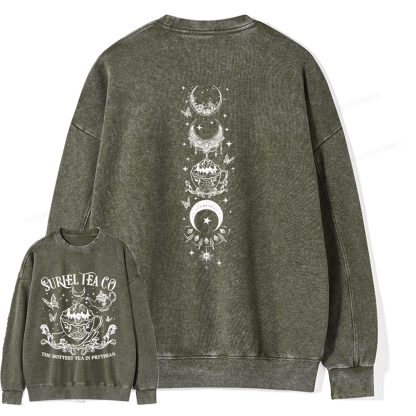 Pagewings Suriel Tea Co Unisex Washed Sweatshirt