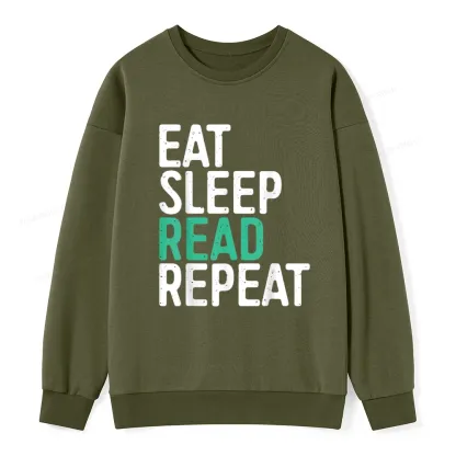 Pagewings Eat Sleep Read Repeat Unisex Classic Sweatshirt