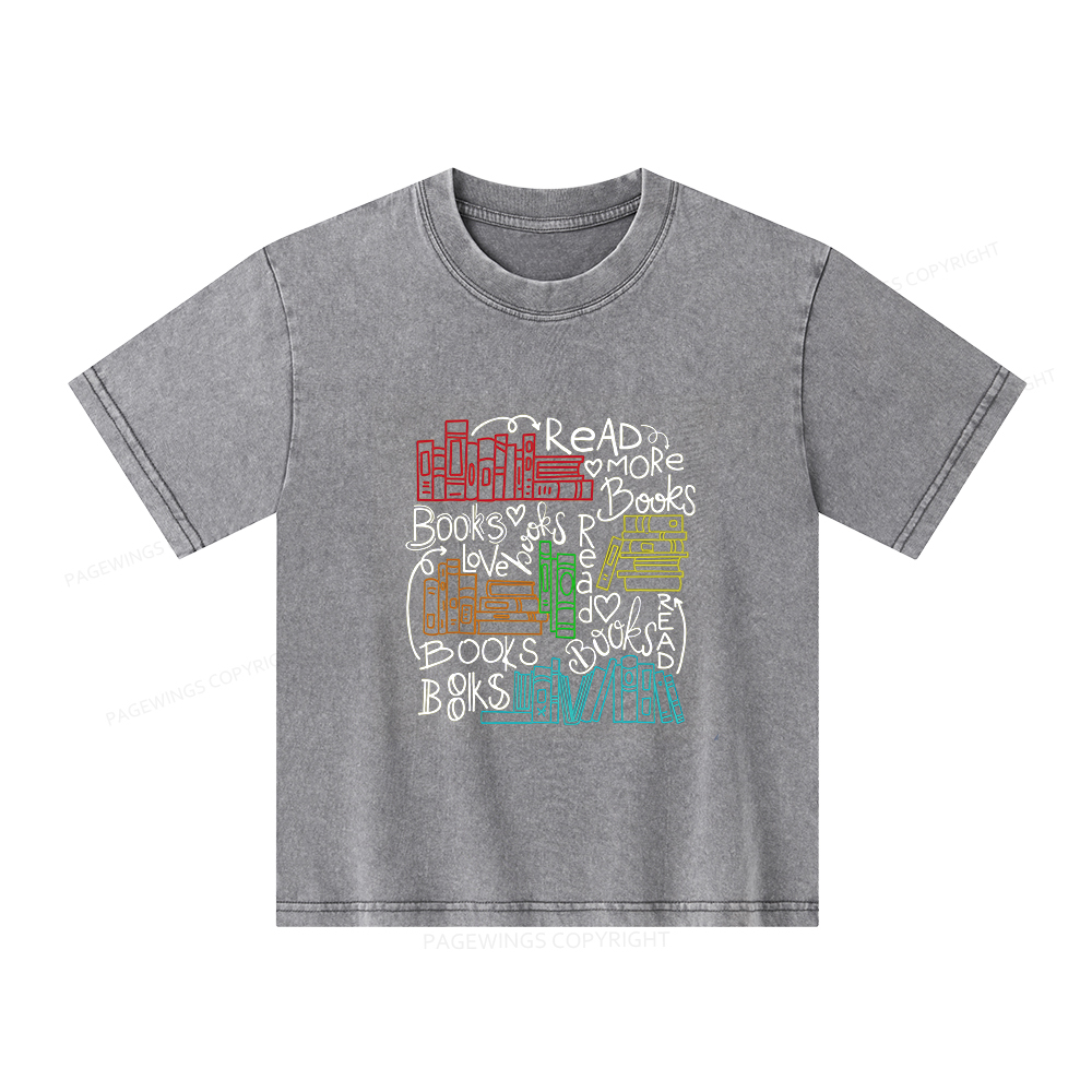 Pagewings Reading Week Shirt For Teachers & Read America Unisex Kids Washed T-shirt