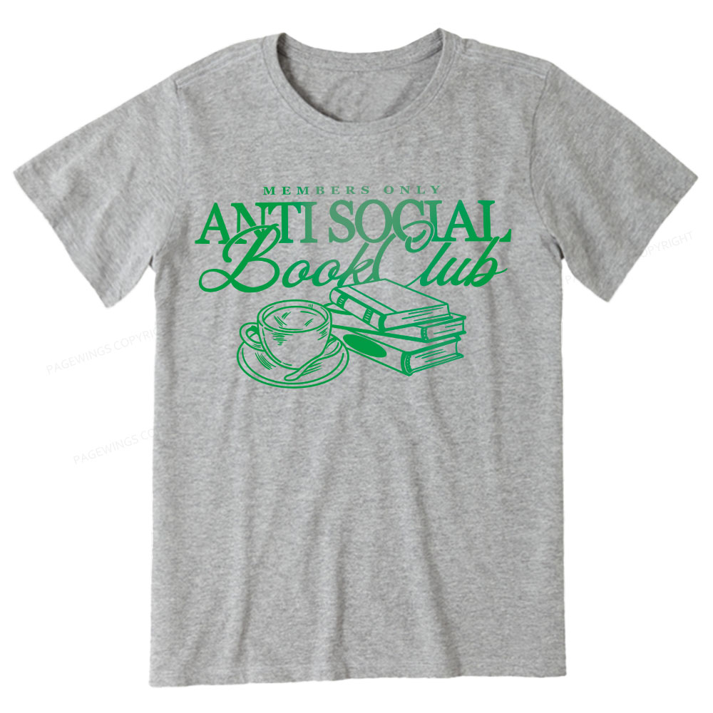 Pagewings Anti Social Book Club Unisex Classic T-shirt