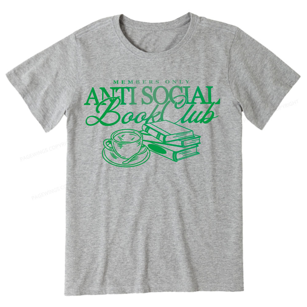 Pagewings Anti Social Book Club Unisex Classic T-shirt