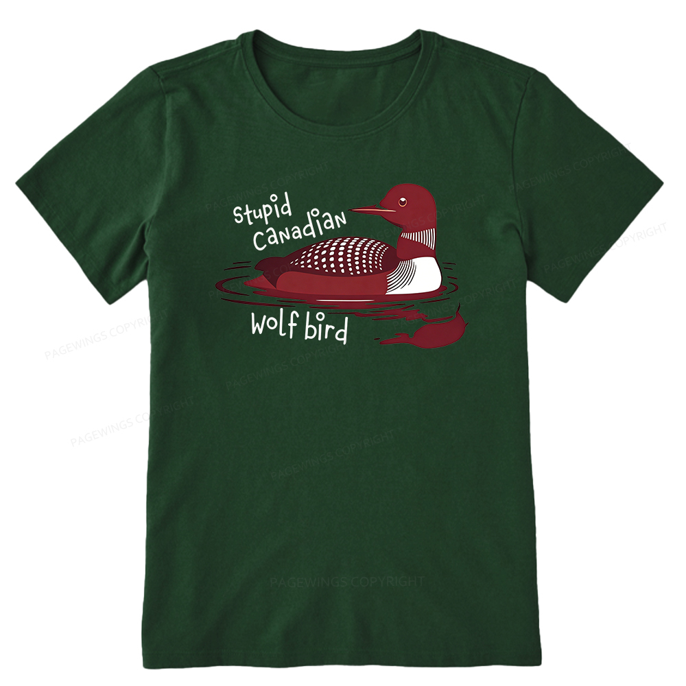 Pagewings Stupid Canadian Wolf Bird Unisex Classic T-shirt