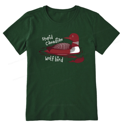 Pagewings Stupid Canadian Wolf Bird Unisex Classic T-shirt