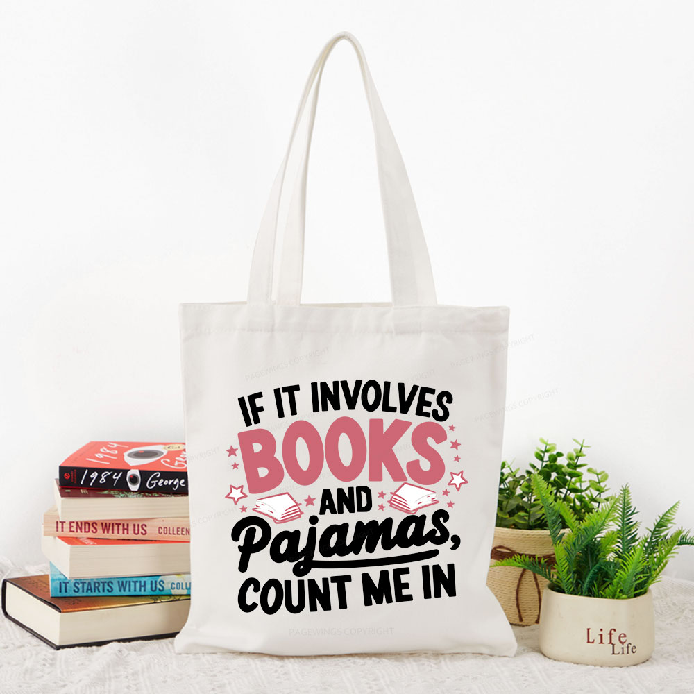 Pagewing Lover Funny Book Reading Tote Bag
