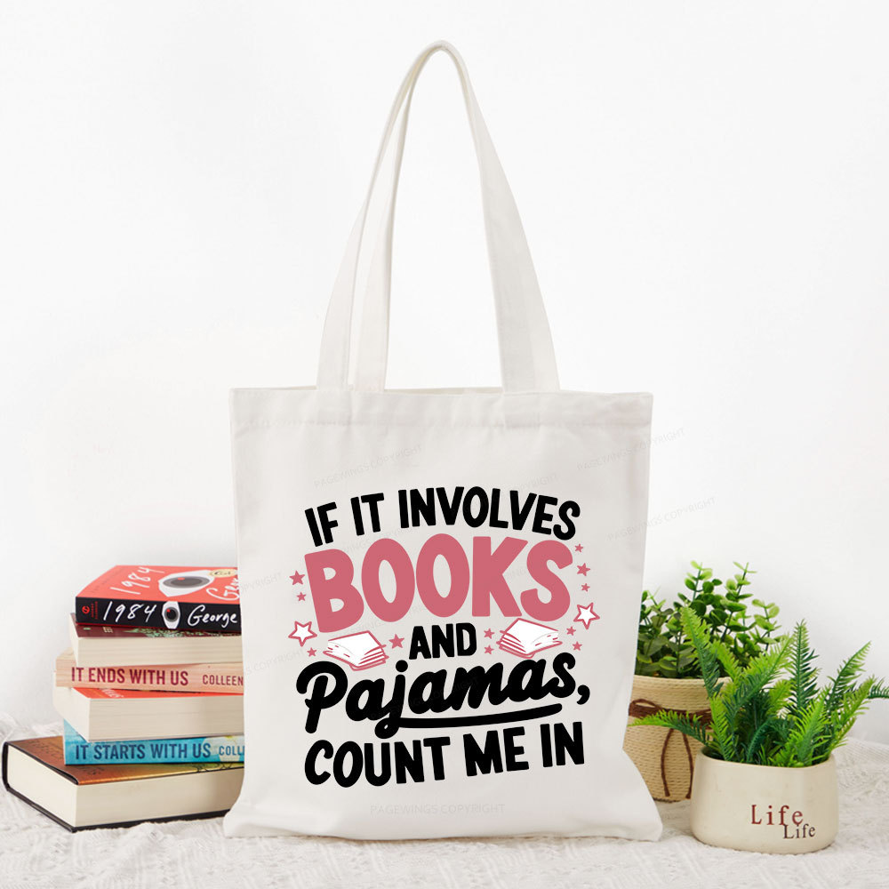 Pagewing Lover Funny Book Reading Tote Bag