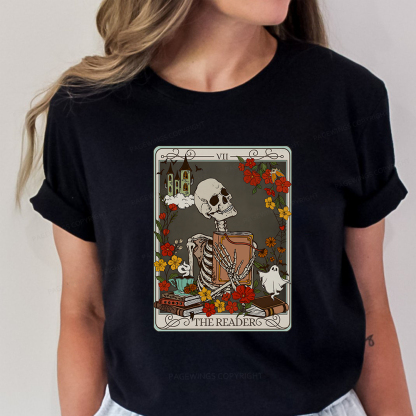 Pagewings The Reader Tarot Card TShirt, Bookish Shirt Unisex Classic T-shirt