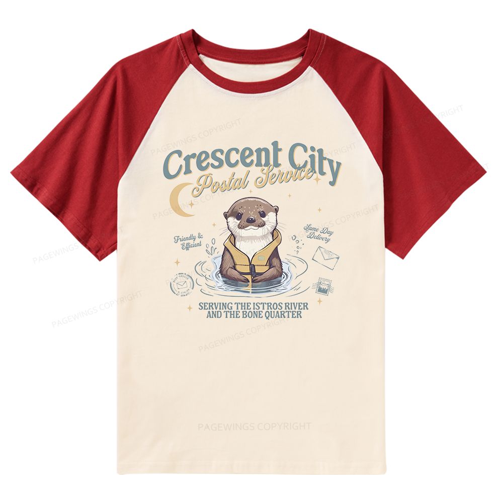Pagewing Reading Fantasy Bookish Raglan T-shirt