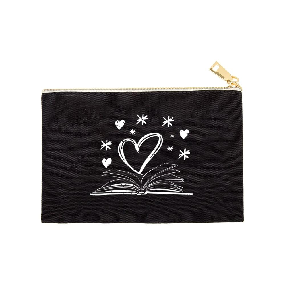 Pagewings Bookworm Librarian Valentines Day Book Pouch
