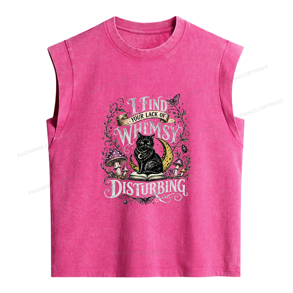 Pagewings I Find Your Lack Of Whimsy Women's Washed Tank Top