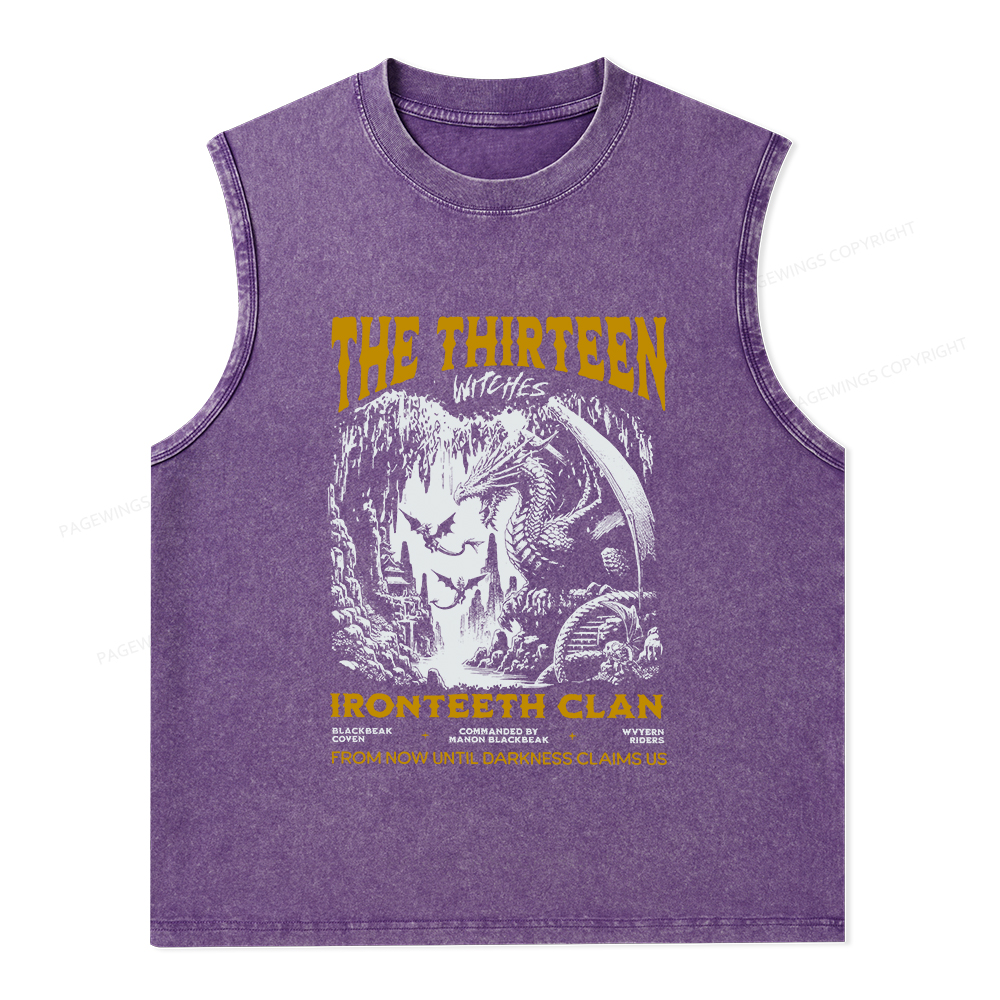 Pagewings The Thirteen Unisex Washed Tank Top