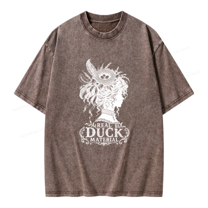 Pagewings Real Duck Material  Bookish Unisex Washed T-shirt