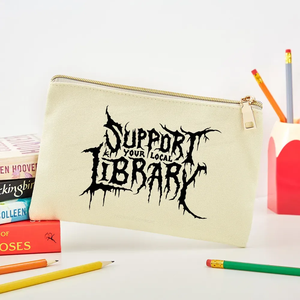 Pagewings Support Your Local Library Pouch
