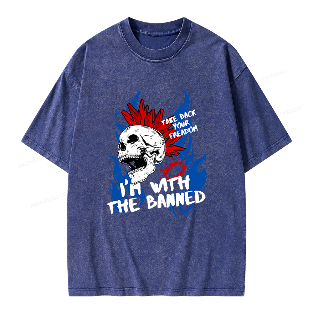Pagewings Take Back Your Freadom Unisex Washed T-shirt