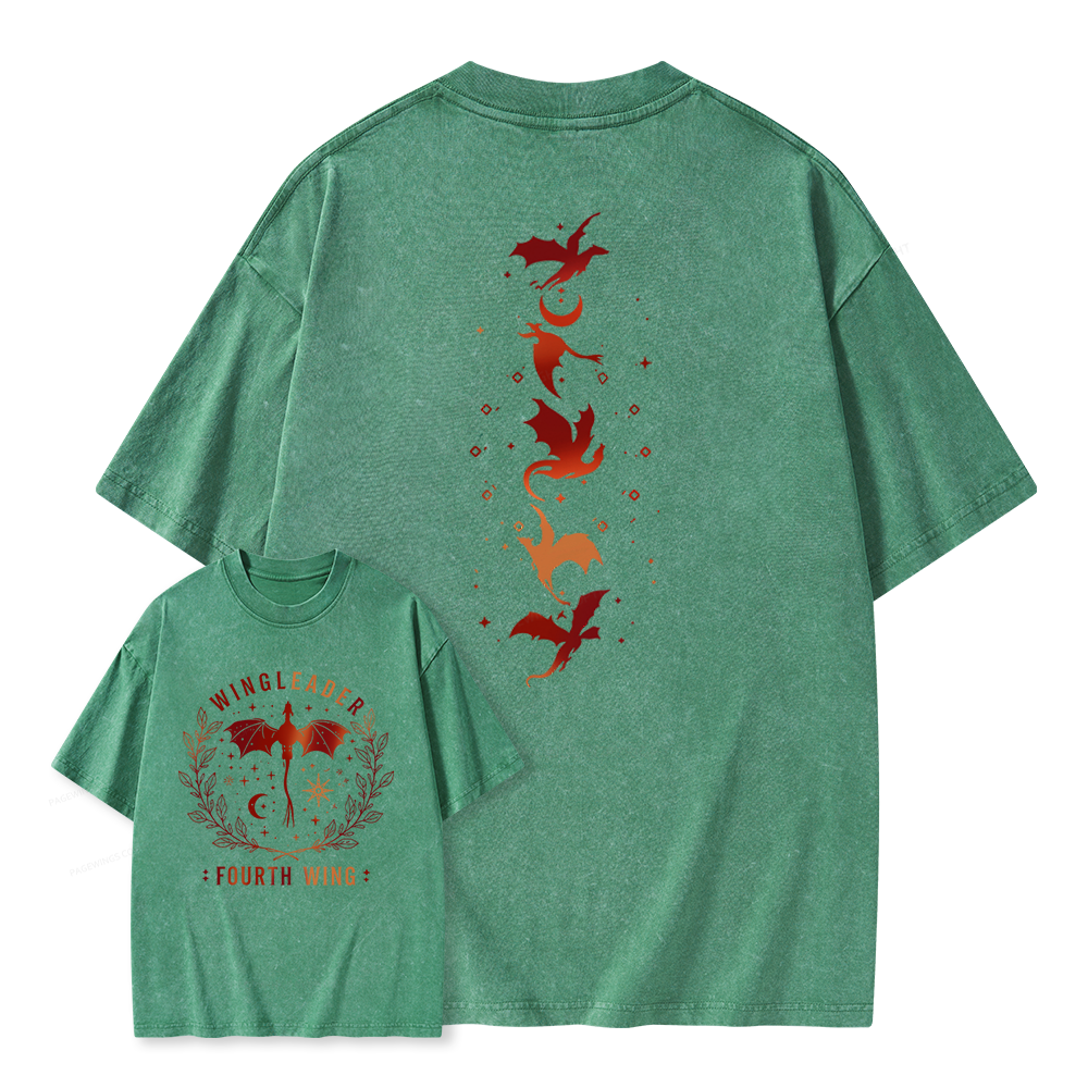 Pagewings Fantasy Bookish Unisex Washed T-shirt