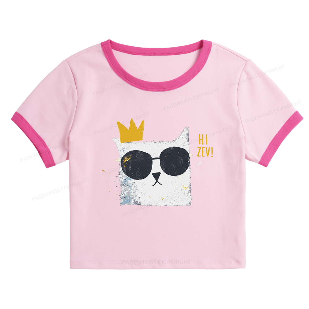 Pagewings Sci-Fi Bookish Baby Tee Cropped Ringer T-Shirt