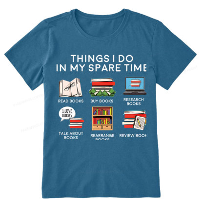 Pagewings Books Reading In My Spare Time Unisex Classic T-shirt