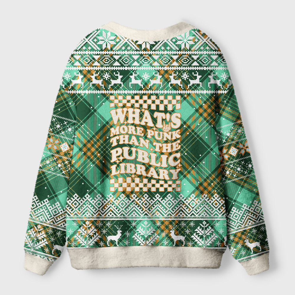 Pagewings What’s More Punk Than The Public Library Light Knit Unisex Cardigan Sweaters