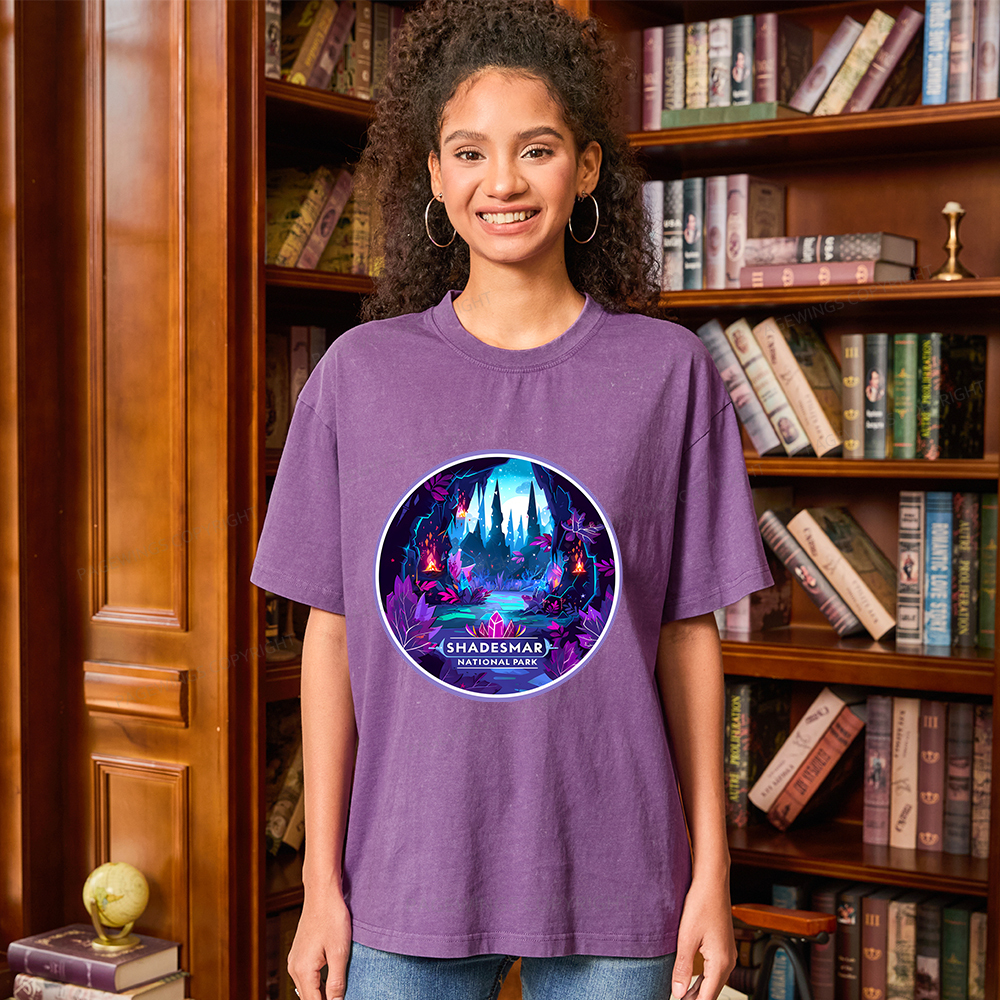 Pagewings Shadesmar National Park Unisex Washed T-shirt
