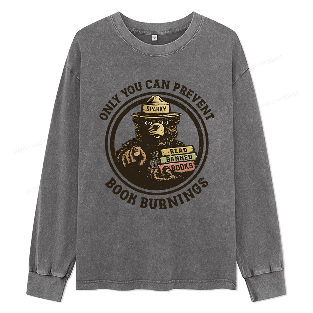 Pagewings Only You Unisex Washed Long Sleeve T-shirt