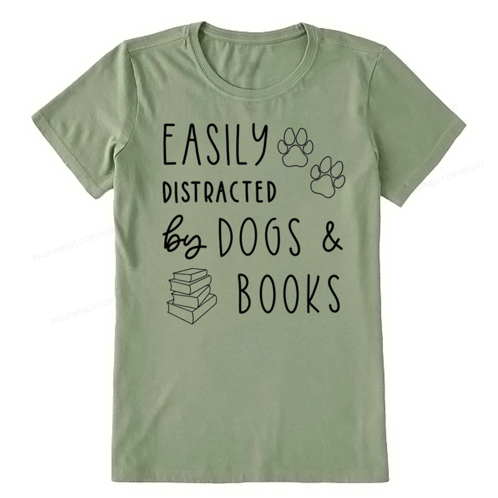 Pagewings Dogs And Books Unisex Classic T-shirt