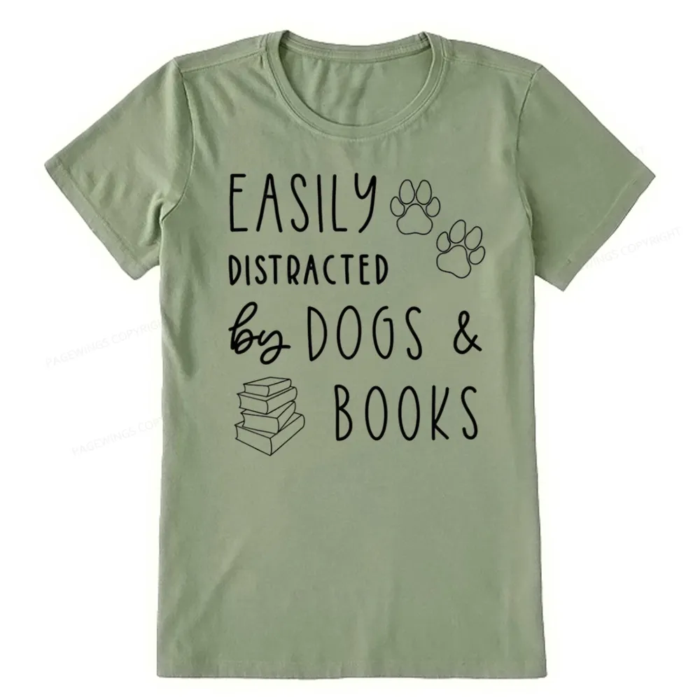 Pagewings Dogs And Books Unisex Classic T-shirt