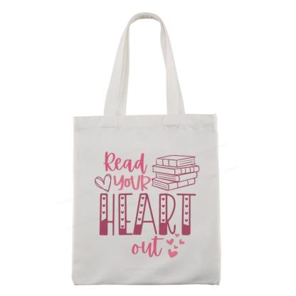 Pagewings Valentine Sweatshirt Read Your Heart Tote Bag