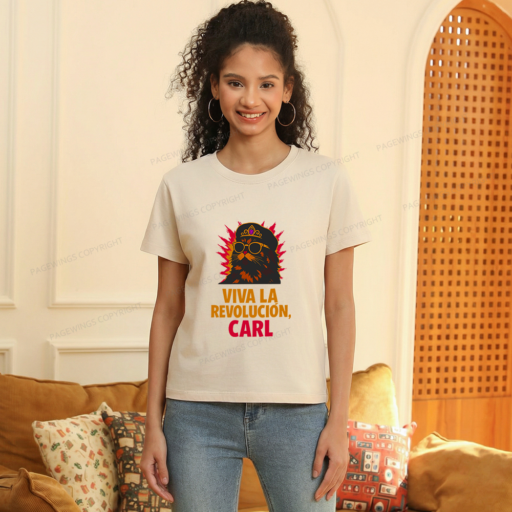 Pagewings Viva La Revolucion Women's Washed T-shirt