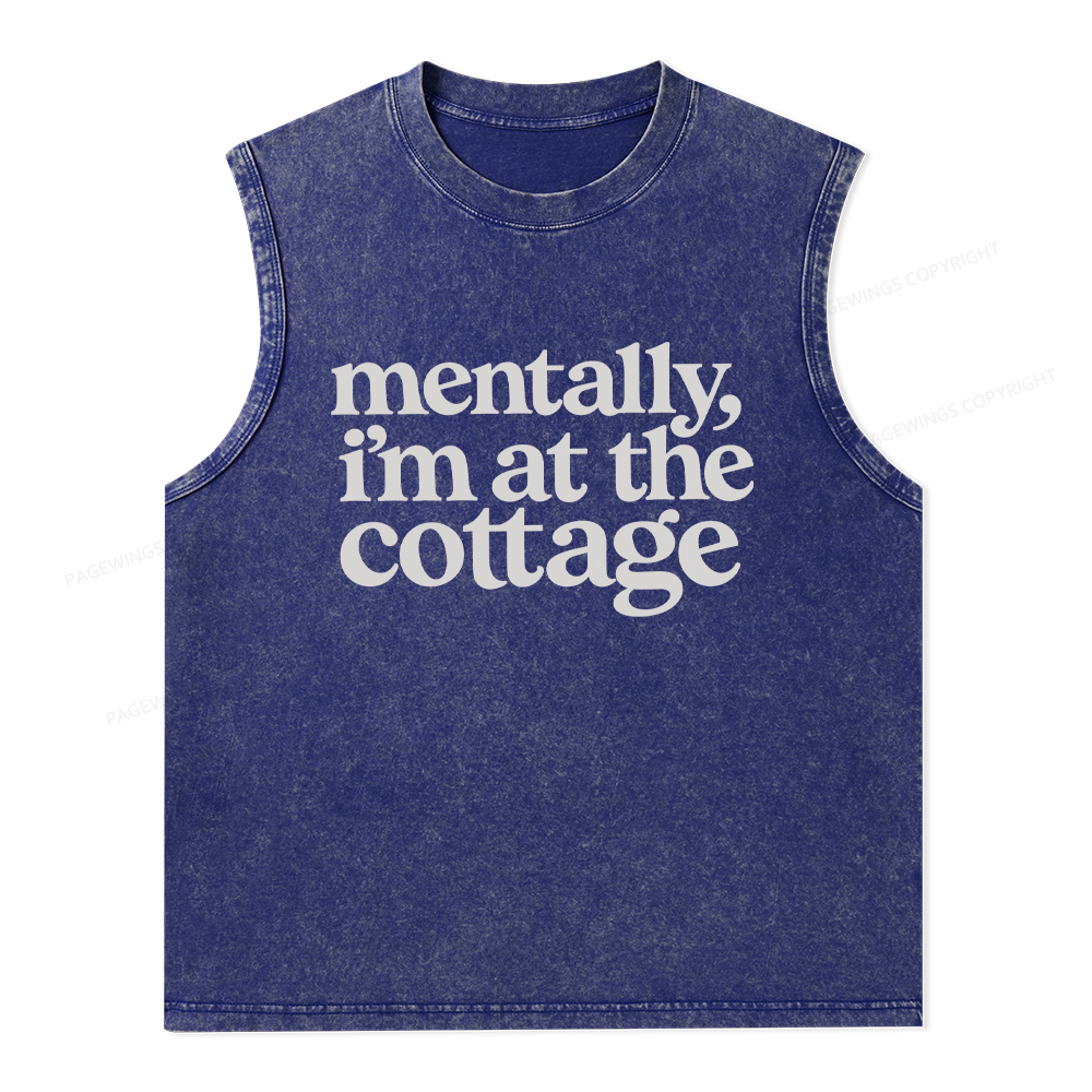 Pagewings At The Cottage Unisex Washed Tank Top