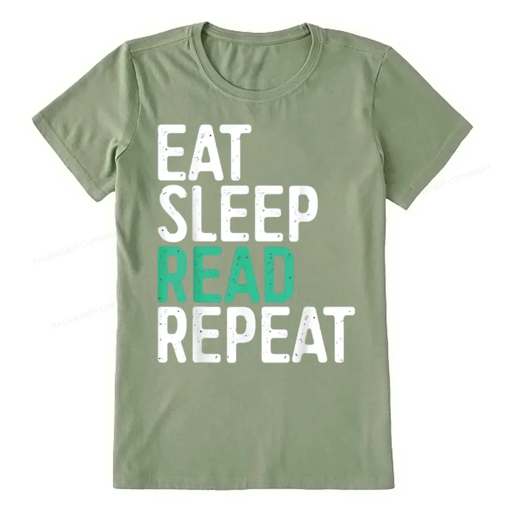 Pagewings Eat Sleep Read Repeat Unisex Classic T-shirt