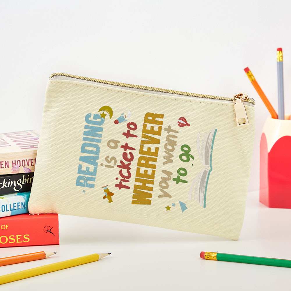 Pagewings Reading Is A Ticket Pouch
