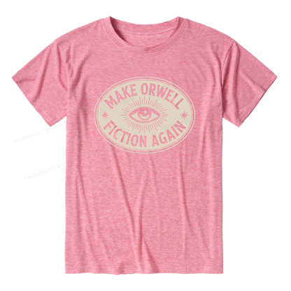 Pagewings Make Orwell Fiction Again Unisex Heather T-Shirt