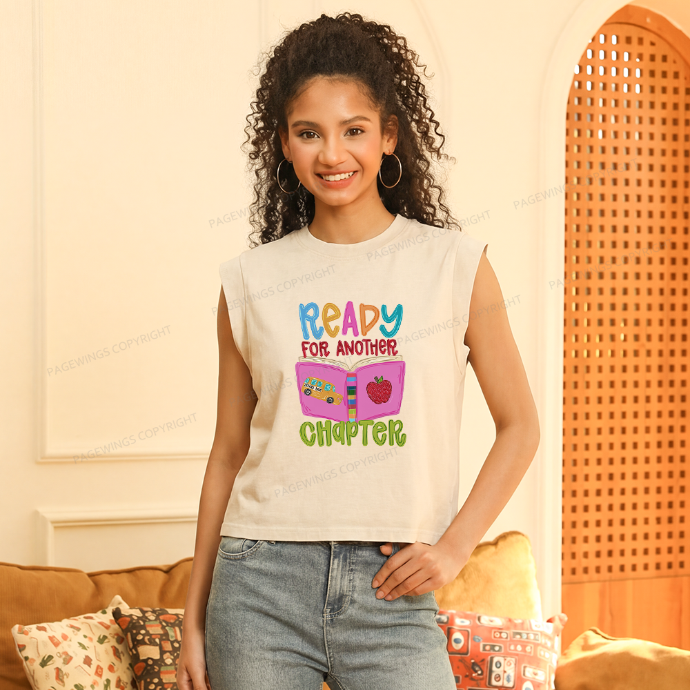 Pagewings Ready For Another Chapter Women's Washed Tank Top