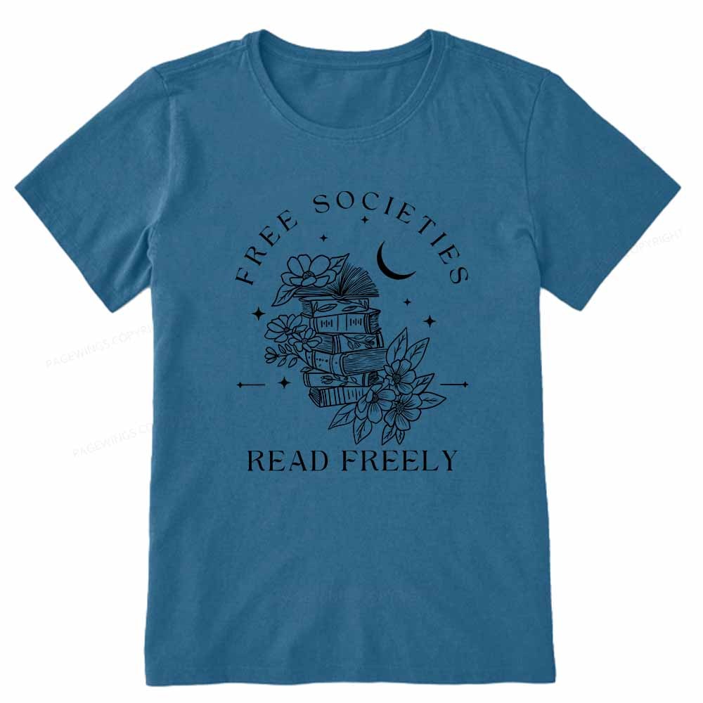 Pagewings Free Societies Read Freely Comfort Colors Shirt Unisex Classic T-shirt