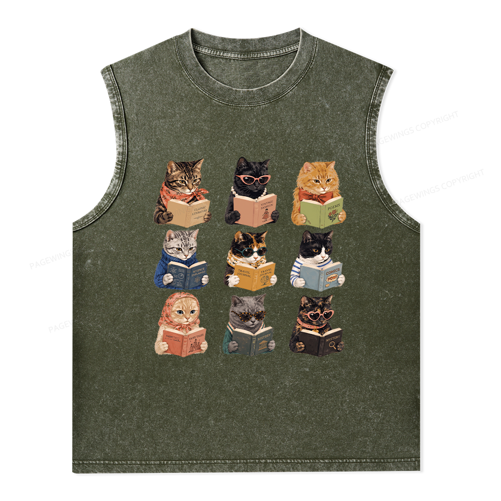 Pagewings I Literally Wrote A Book To Warn Unisex Washed Tank Top