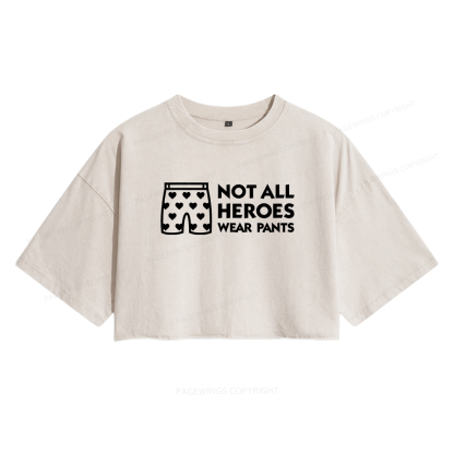 Pagewings Sci-Fi Book Lover Women's Washed Cropped T-shirt